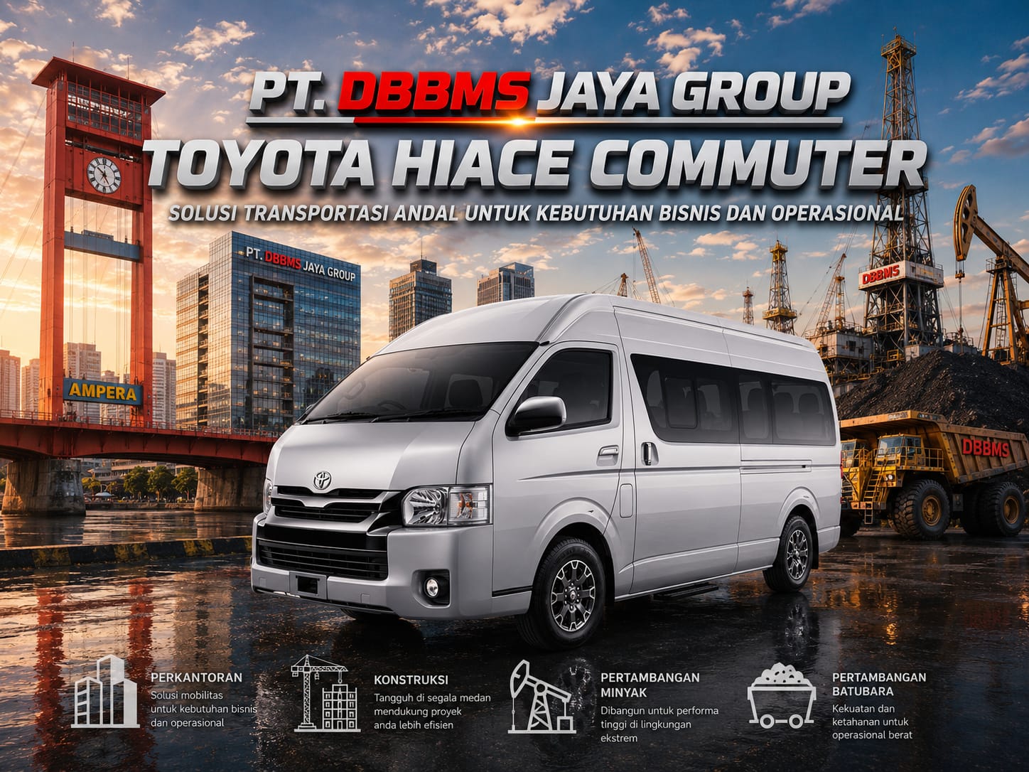 Rental Hiace Rombongan Palembang